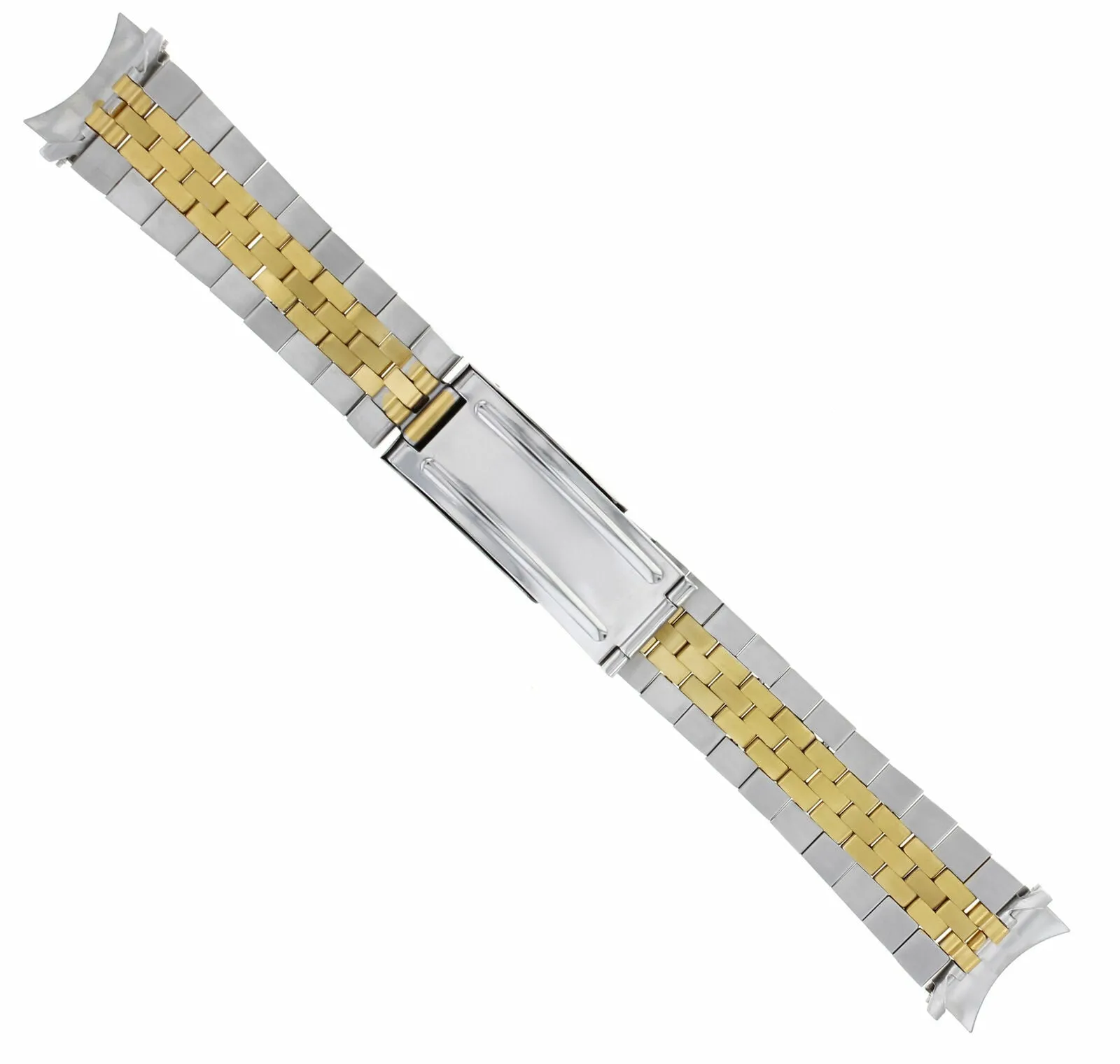 19MM JUBILEE WATCH BAND FOR 34MM ROLEX OYSTER PERPETUAL15000 15010 15505 T/TONE