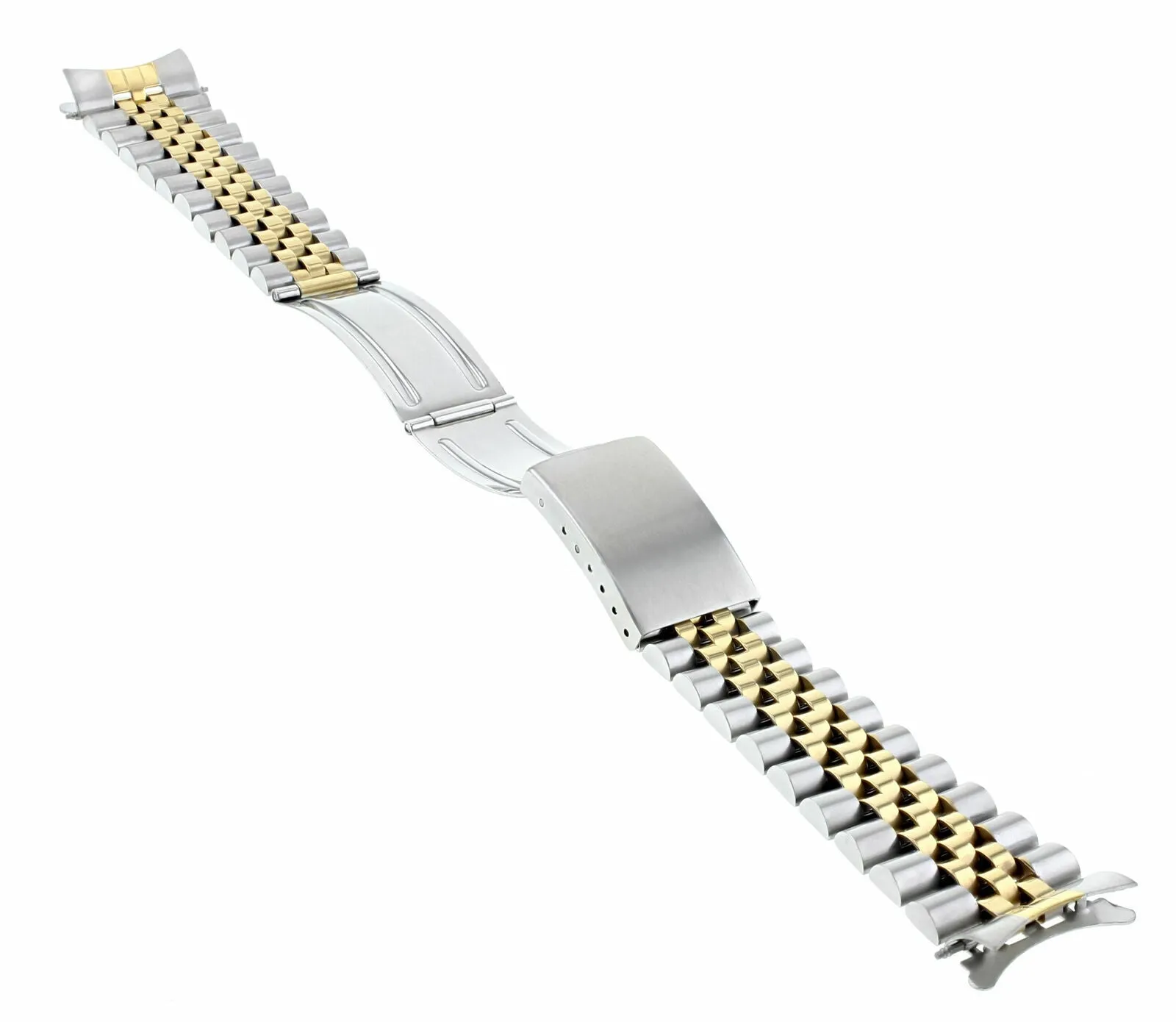 19MM JUBILEE WATCH BAND FOR 34MM ROLEX OYSTER PERPETUAL15000 15010 15505 T/TONE