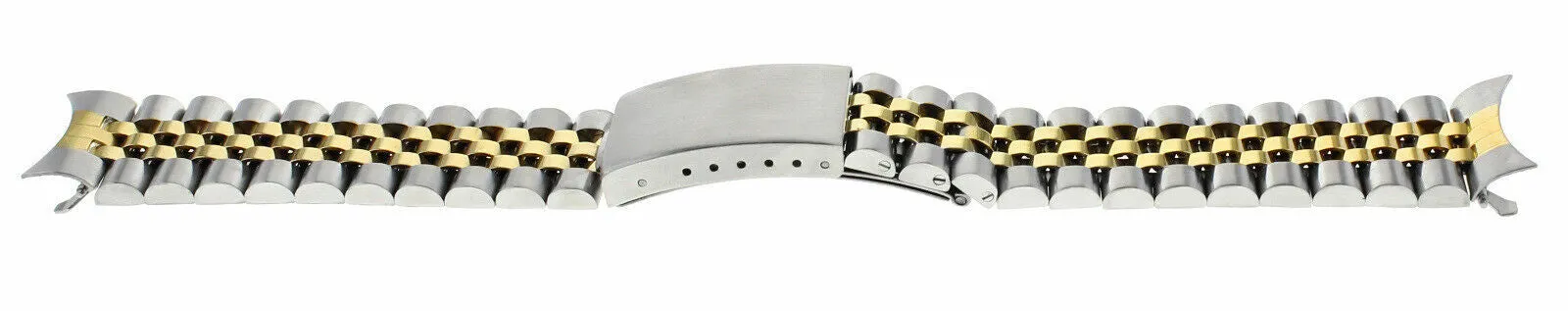 19MM JUBILEE WATCH BAND FOR 34MM ROLEX OYSTER PERPETUAL15000 15010 15505 T/TONE