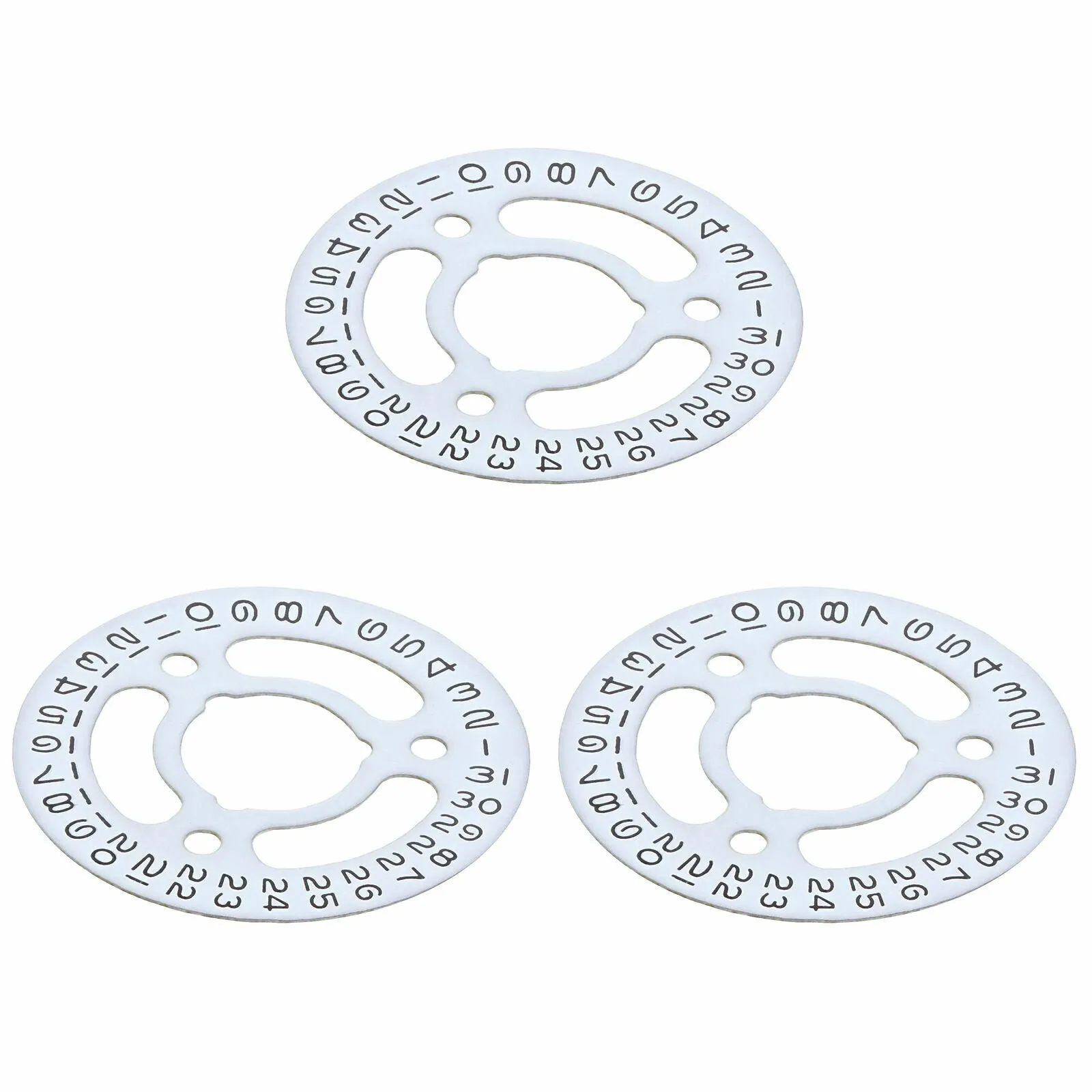 3 DATE DISC FOR LADIES ROLEX DATEJUST WATCH 2130/2135 69173 69174 69623 WHITE