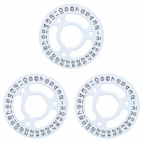 3 DATE DISC FOR LADIES ROLEX DATEJUST WATCH 2130/2135 69173 69174 69623 WHITE