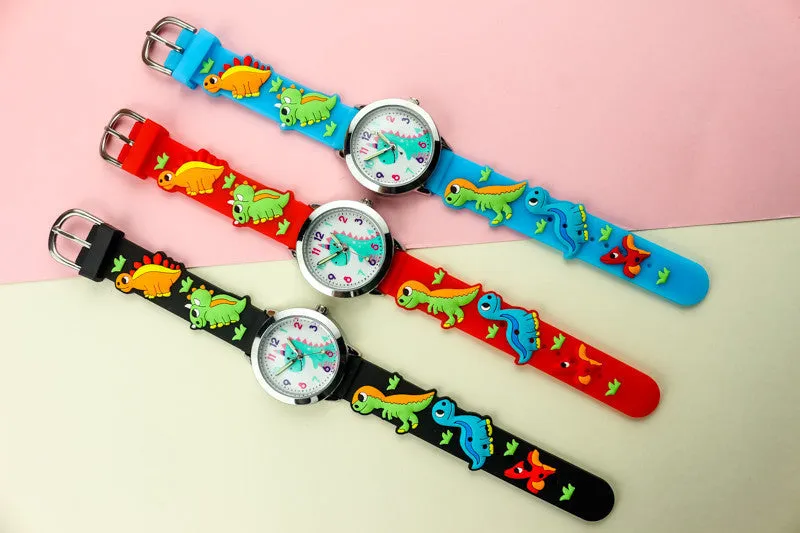 3D Silicone Dinosaur Children's Watch
