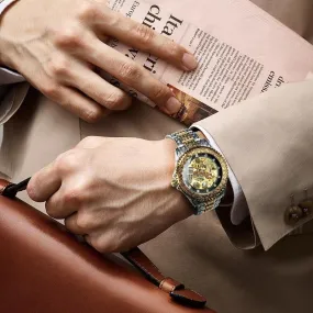 3D Vintage Royal Engraved Fashion Automatic Watches