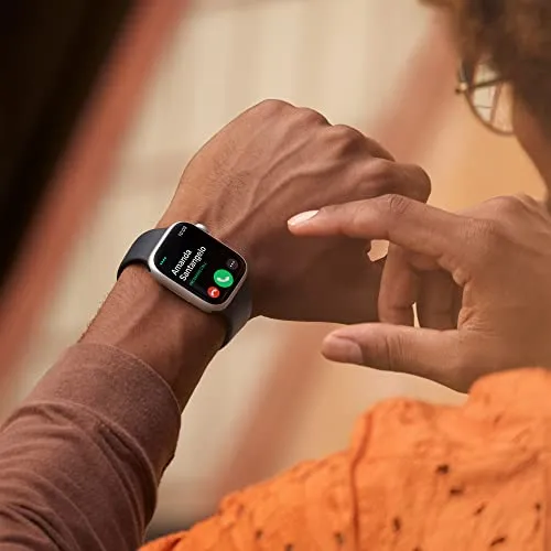 Apple Watch Series 8 [GPS   Cellular 41mm] Smart Watch w/Silver Aluminum Case with White Sport Band - S/M. Fitness Tracker, Blood Oxygen & ECG Apps, Always-On Retina Display, Water Resistant