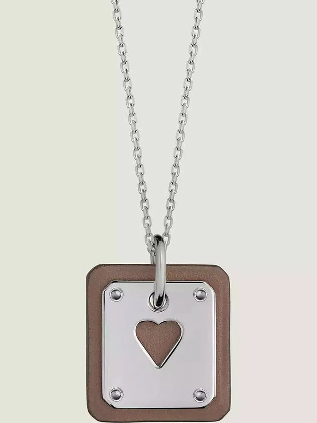 As de Coeur pendant As de Coeur Ace off heart necklace necklace palladium etope H081865CK18