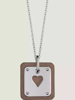 As de Coeur pendant As de Coeur Ace off heart necklace necklace palladium etope H081865CK18