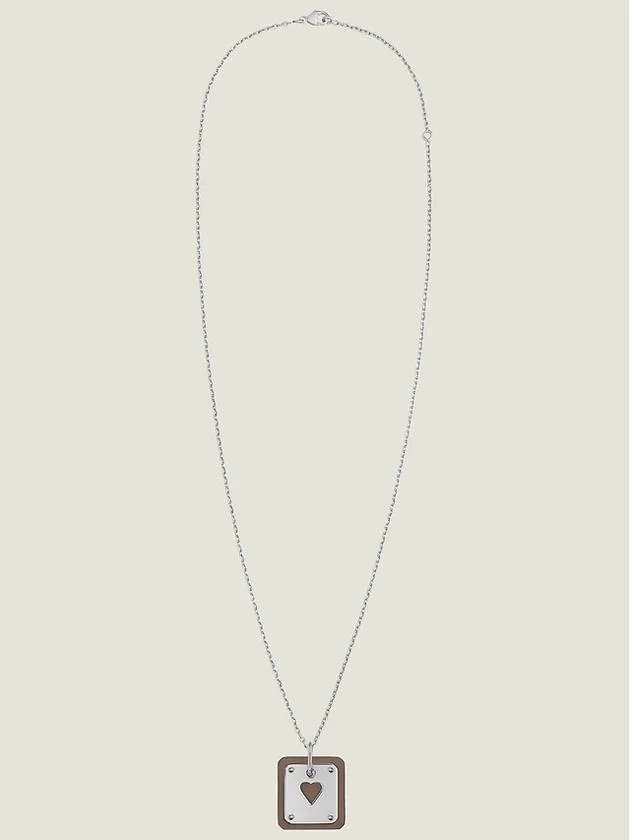 As de Coeur pendant As de Coeur Ace off heart necklace necklace palladium etope H081865CK18