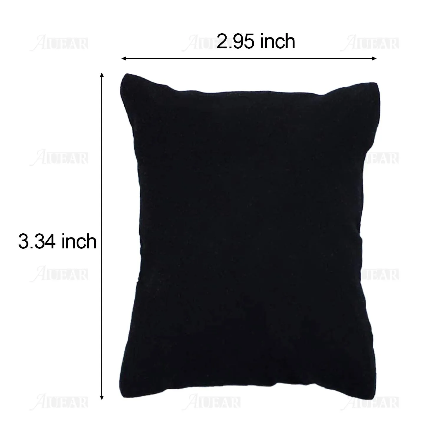 AUEAR, Velvet Bracelet Watch Pillow Black Jewelry Pillows Watch Bracelet Bangle Cushions Display Stand Set for Box (10 Pcs) 10 Pcs