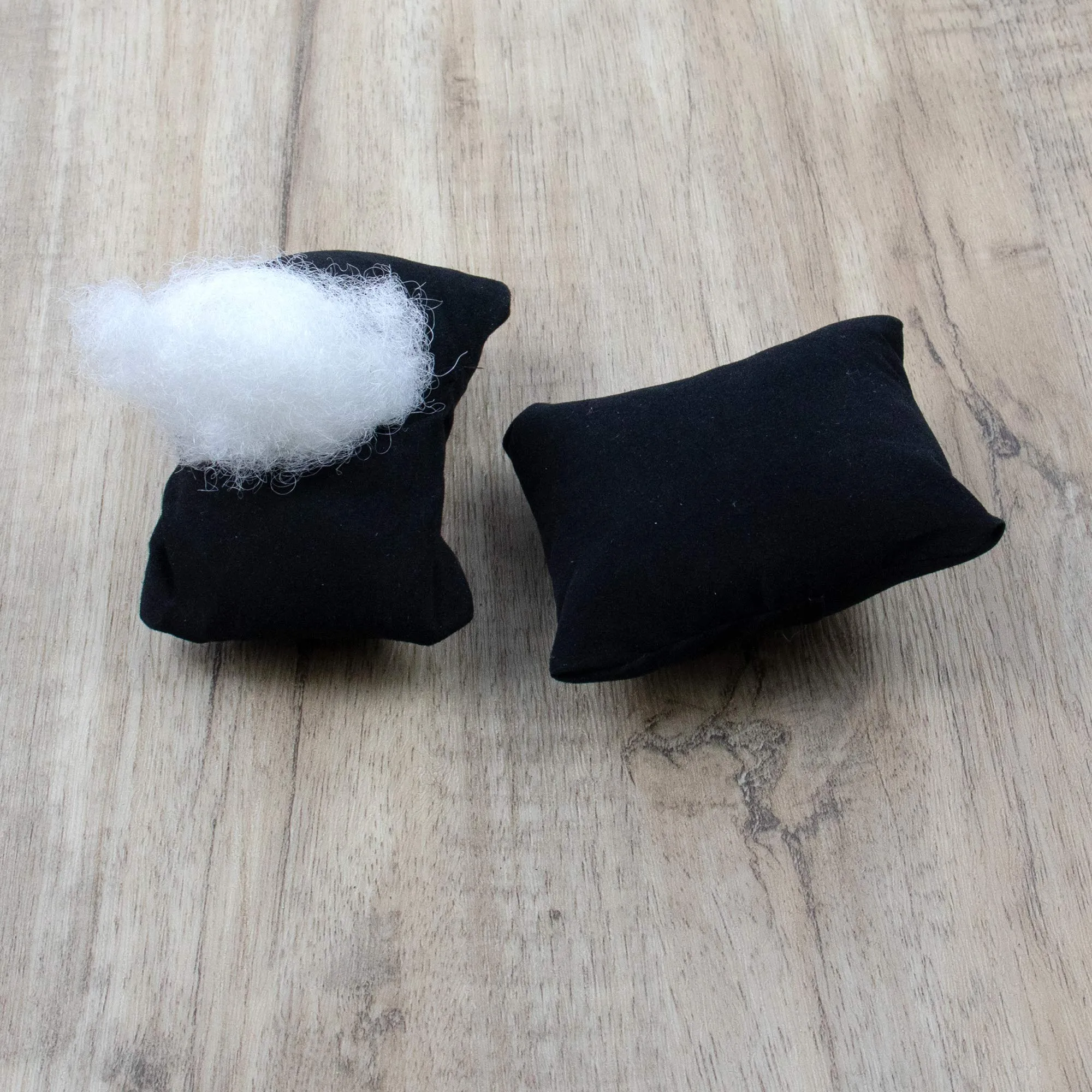 AUEAR, Velvet Bracelet Watch Pillow Black Jewelry Pillows Watch Bracelet Bangle Cushions Display Stand Set for Box (10 Pcs) 10 Pcs