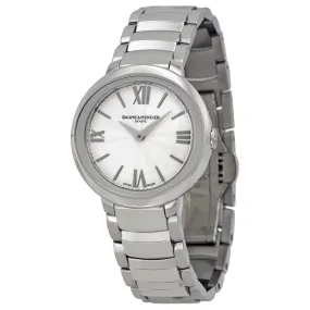 Baume Et Mercier Promesse Silver Dial Stainless Steel Ladies Watch 10157