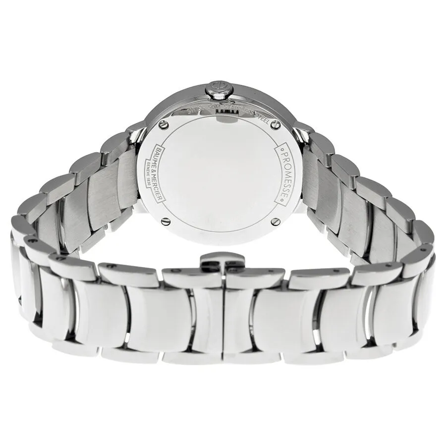 Baume Et Mercier Promesse Silver Dial Stainless Steel Ladies Watch 10157