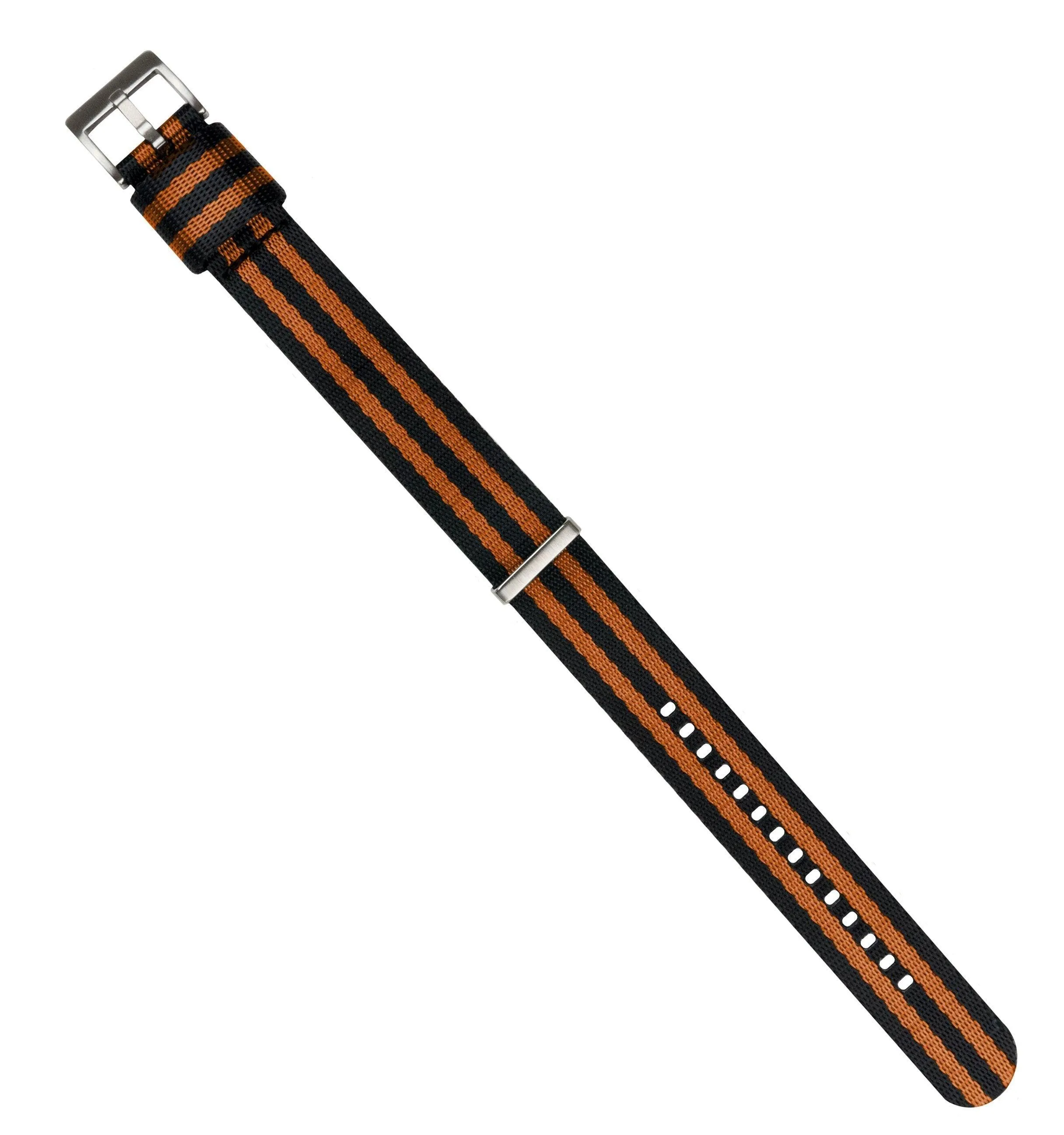 Black & Burnt Orange | Elite Nylon NATO® Style by Barton Watch Bands