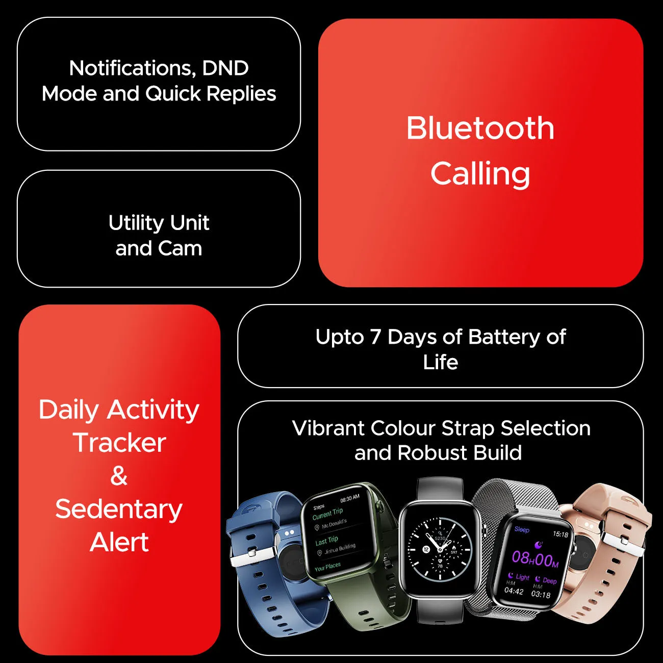 boAt Storm Call 3 | Smartwatch with built-in Map Navigation, 1.83" HD Display, BT Calling, 700  Activity Modes, SOS Feature