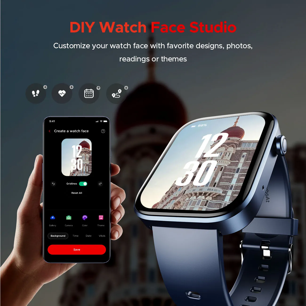 boAt Storm Call 3 | Smartwatch with built-in Map Navigation, 1.83" HD Display, BT Calling, 700  Activity Modes, SOS Feature