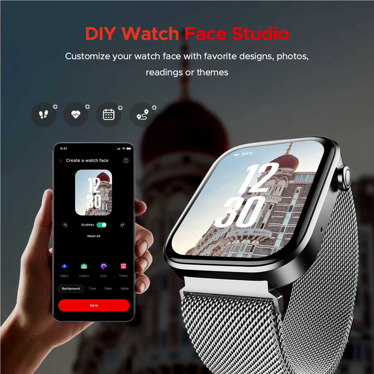 boAt Storm Call 3 | Smartwatch with built-in Map Navigation, 1.83" HD Display, BT Calling, 700  Activity Modes, SOS Feature
