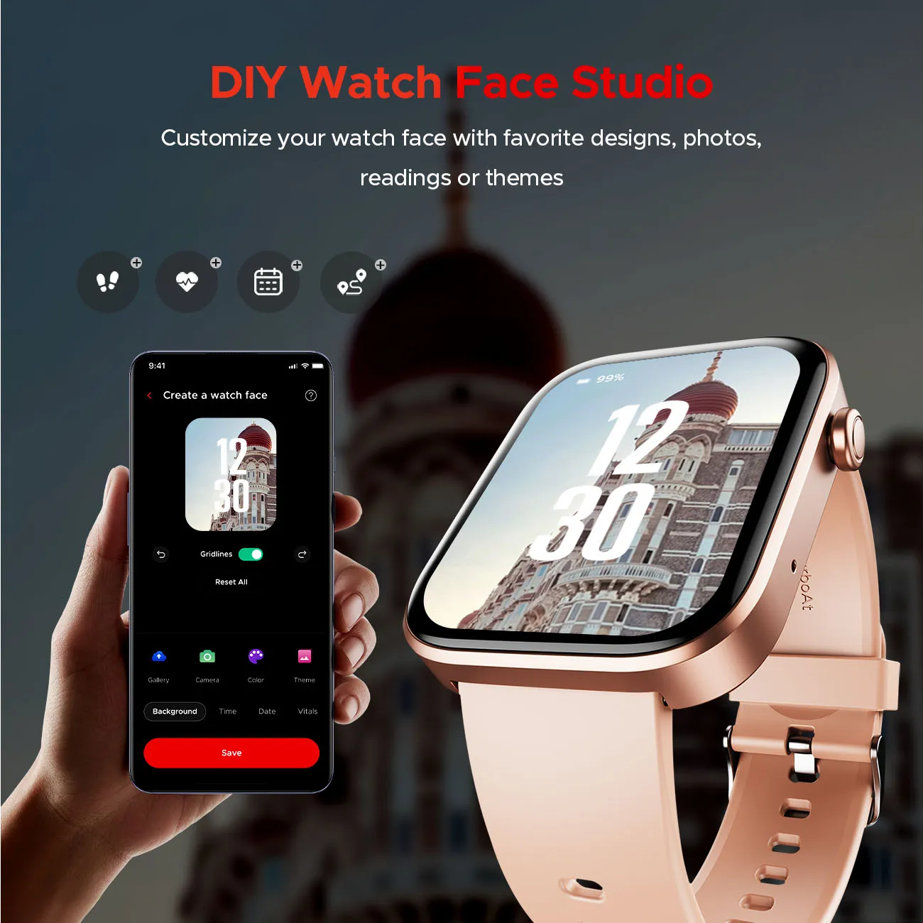 boAt Storm Call 3 | Smartwatch with built-in Map Navigation, 1.83" HD Display, BT Calling, 700  Activity Modes, SOS Feature