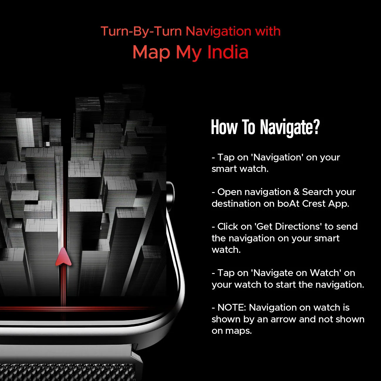 boAt Storm Call 3 | Smartwatch with built-in Map Navigation, 1.83" HD Display, BT Calling, 700  Activity Modes, SOS Feature