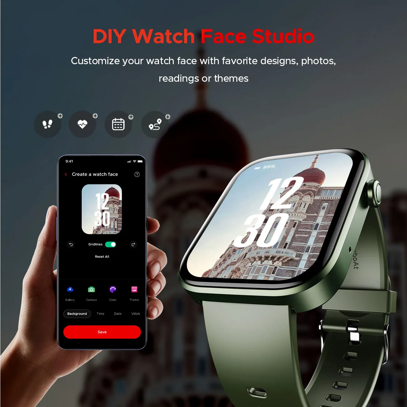 boAt Storm Call 3 | Smartwatch with built-in Map Navigation, 1.83" HD Display, BT Calling, 700  Activity Modes, SOS Feature