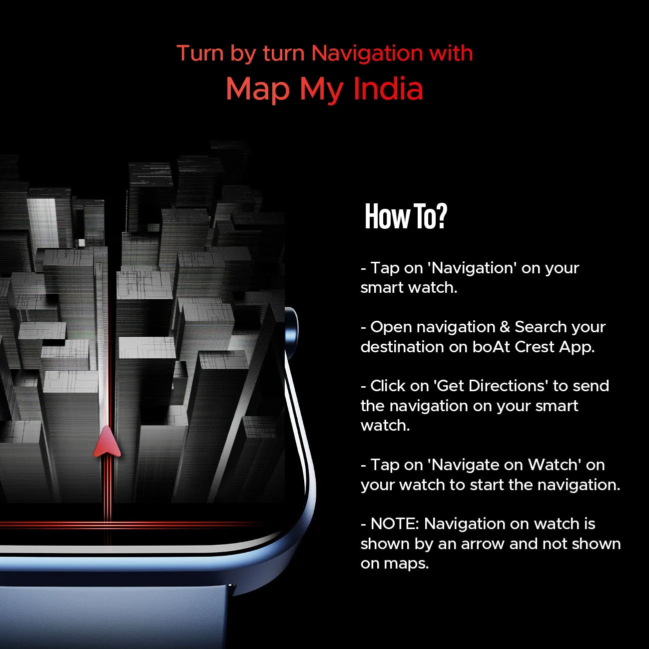boAt Storm Call 3 | Smartwatch with built-in Map Navigation, 1.83" HD Display, BT Calling, 700  Activity Modes, SOS Feature
