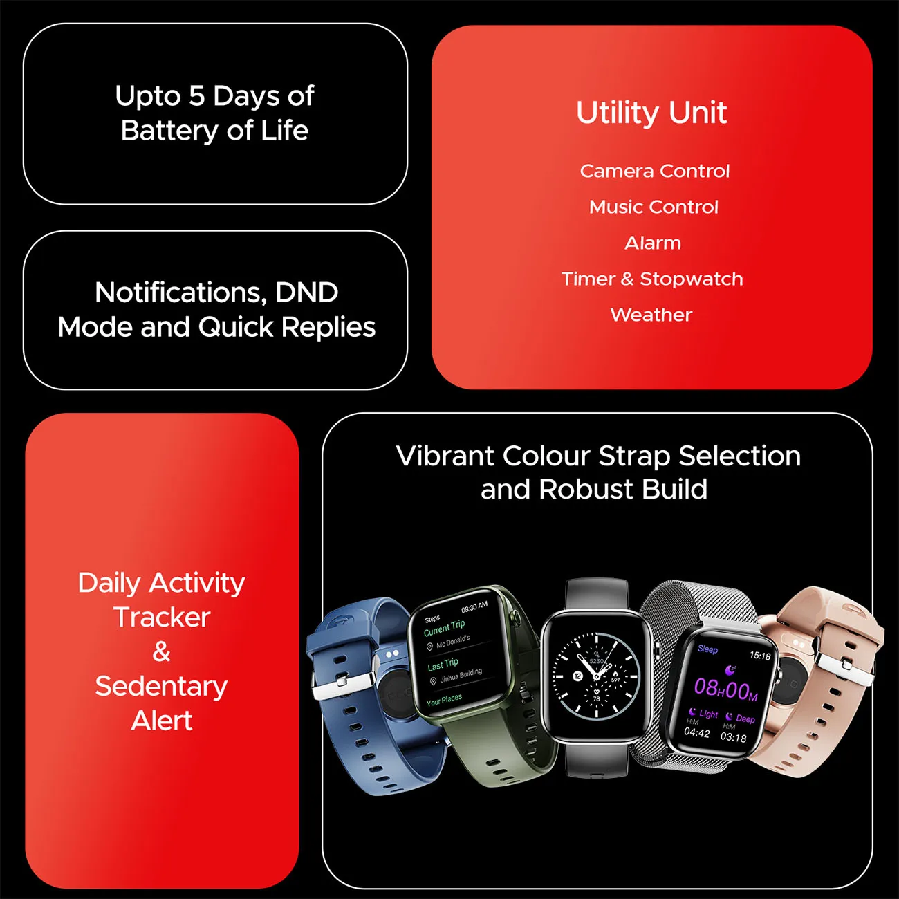 boAt Storm Call 3 | Smartwatch with built-in Map Navigation, 1.83" HD Display, BT Calling, 700  Activity Modes, SOS Feature