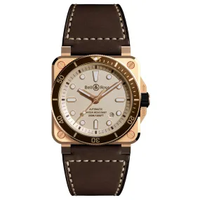 BR03-92 DIVER WHITE BRONZE