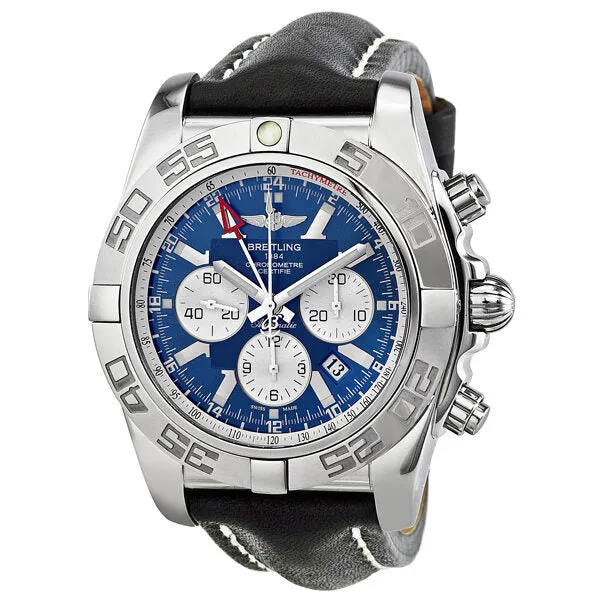 Breitling Chronomat GMT Automatic Chronograph Blue Dial Men's Watch AB041012-C834BKLT AB041012/C834BKLT