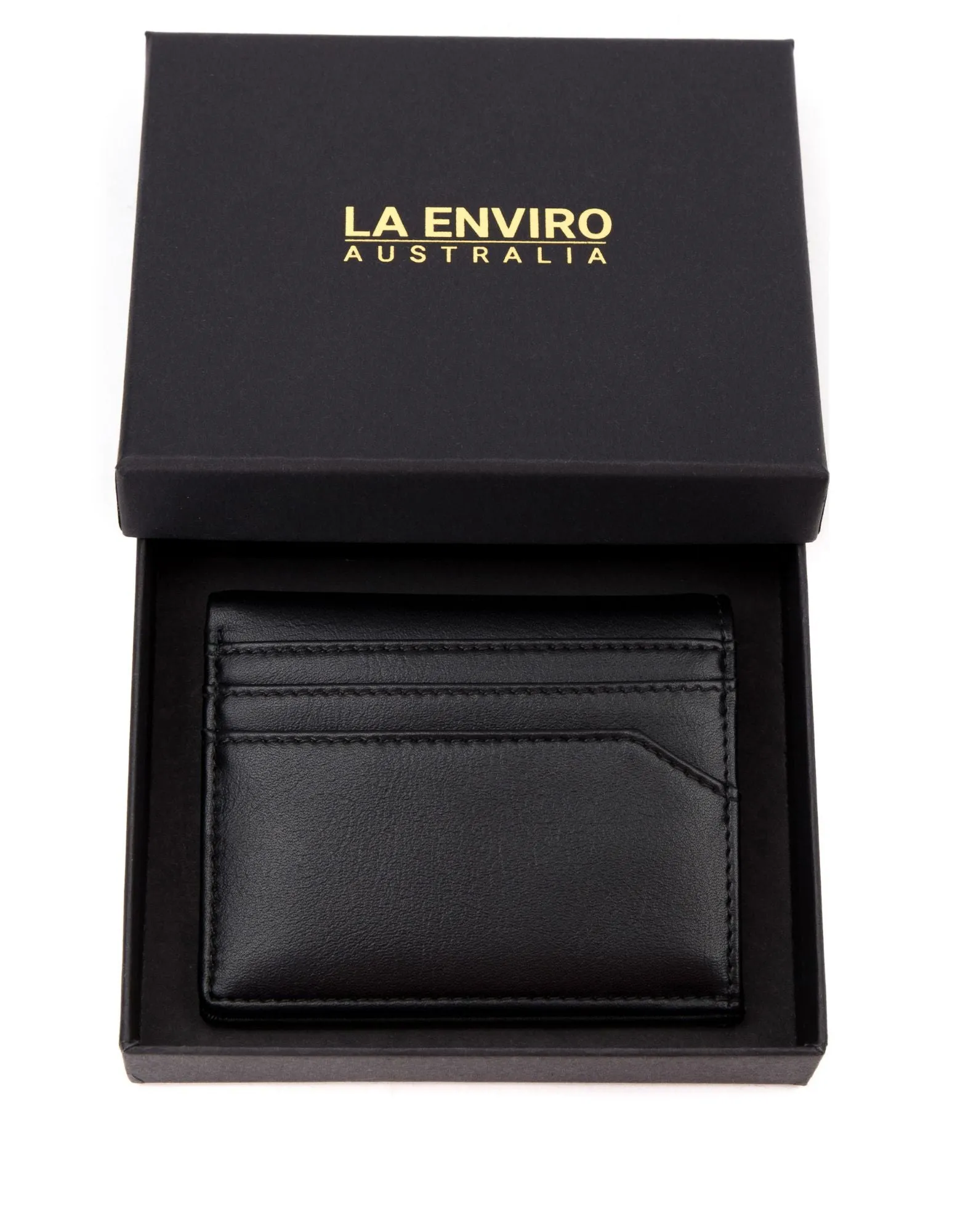 Broome Vegan Minimalist Unisex Wallet | Black