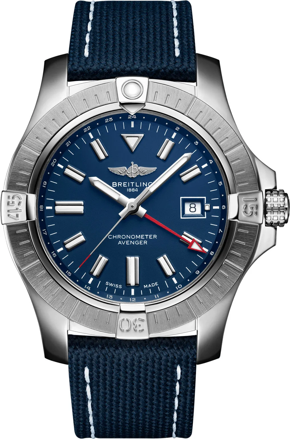 BRT Watch Avenger AutoMTic GMT 45 Leather Tang Type D