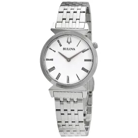 Bulova Regatta Quartz White Dial Ladies Watch 96L275