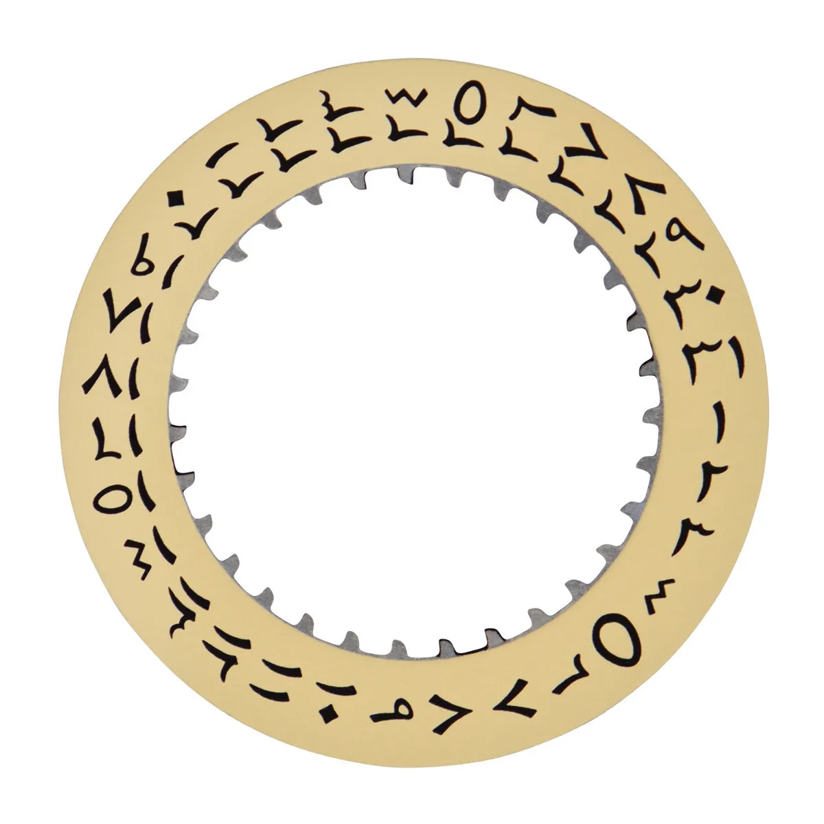CALENDAR DATE DISC FOR ROLEX SUBMARINER 5513 GMT 1675 1680 1530 ARABIC CHAMAGNE