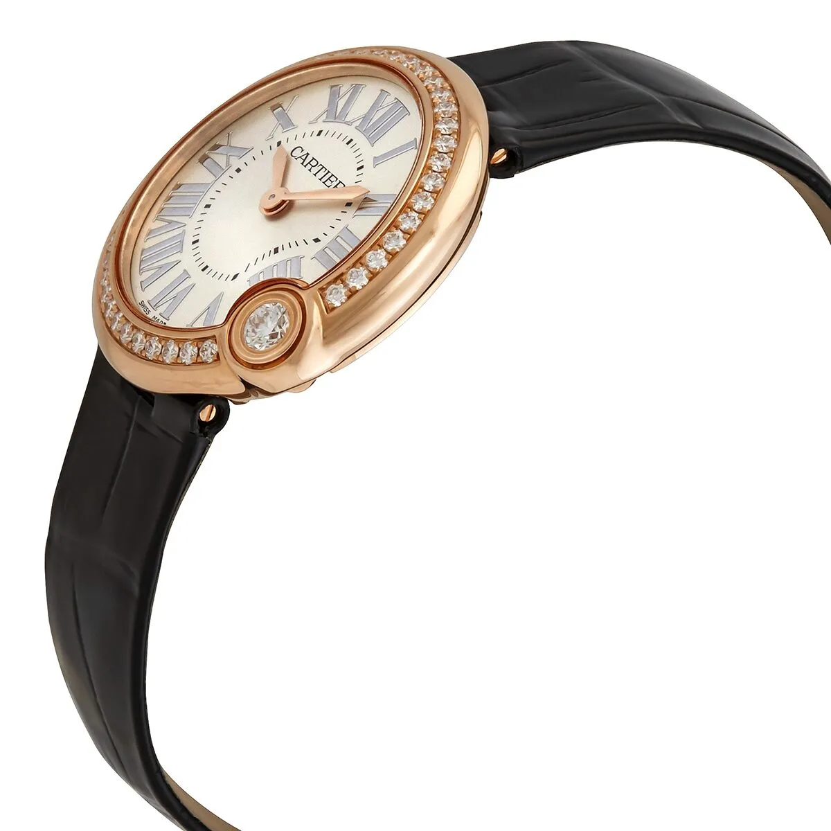 Cartier Ballon Blanc de Cartier 18kt Pink Gold Diamonds Ladies Watch WJBL0005