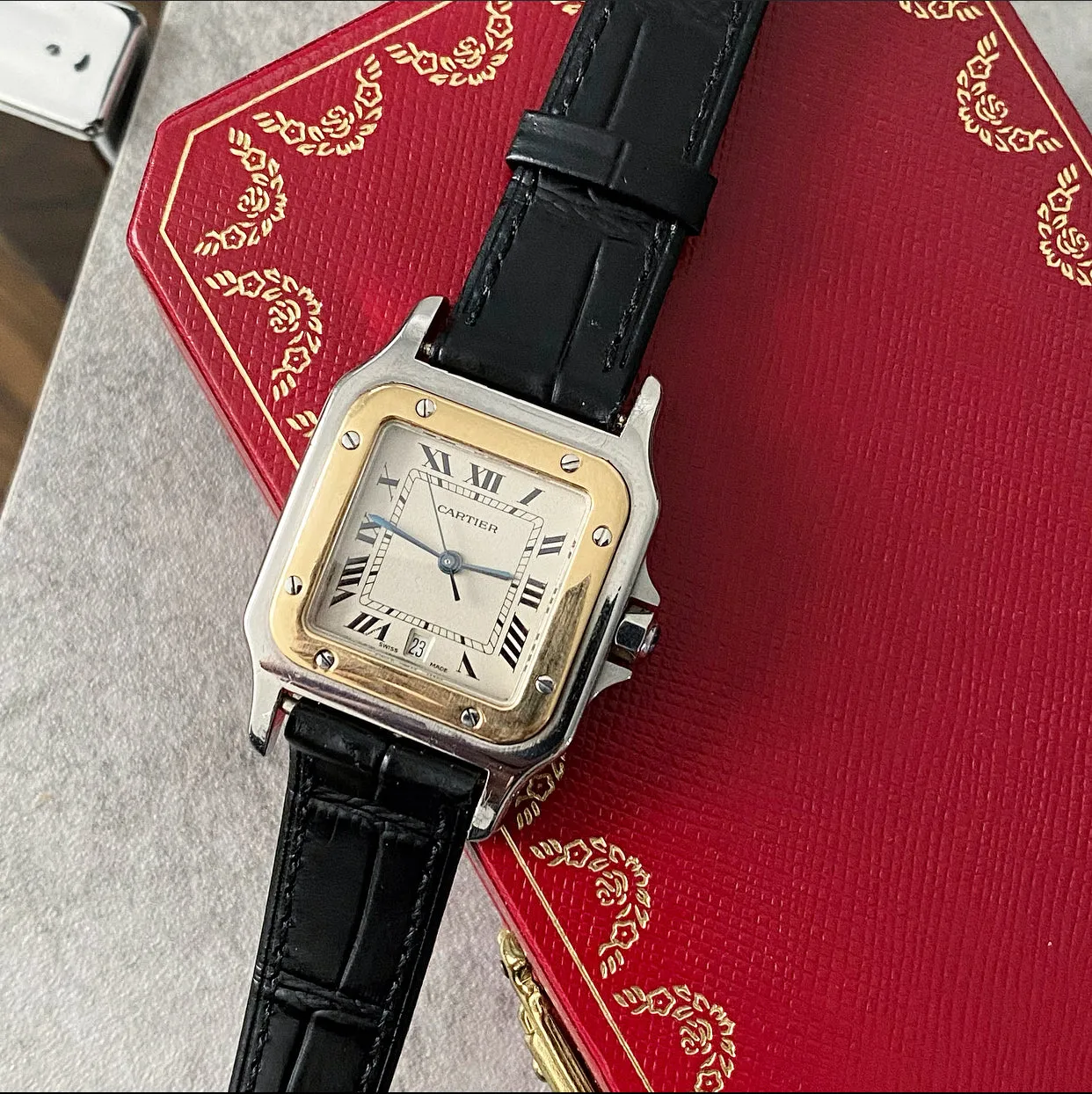 Cartier Santos Galbee Two-Tone 29mm 1566 Watch