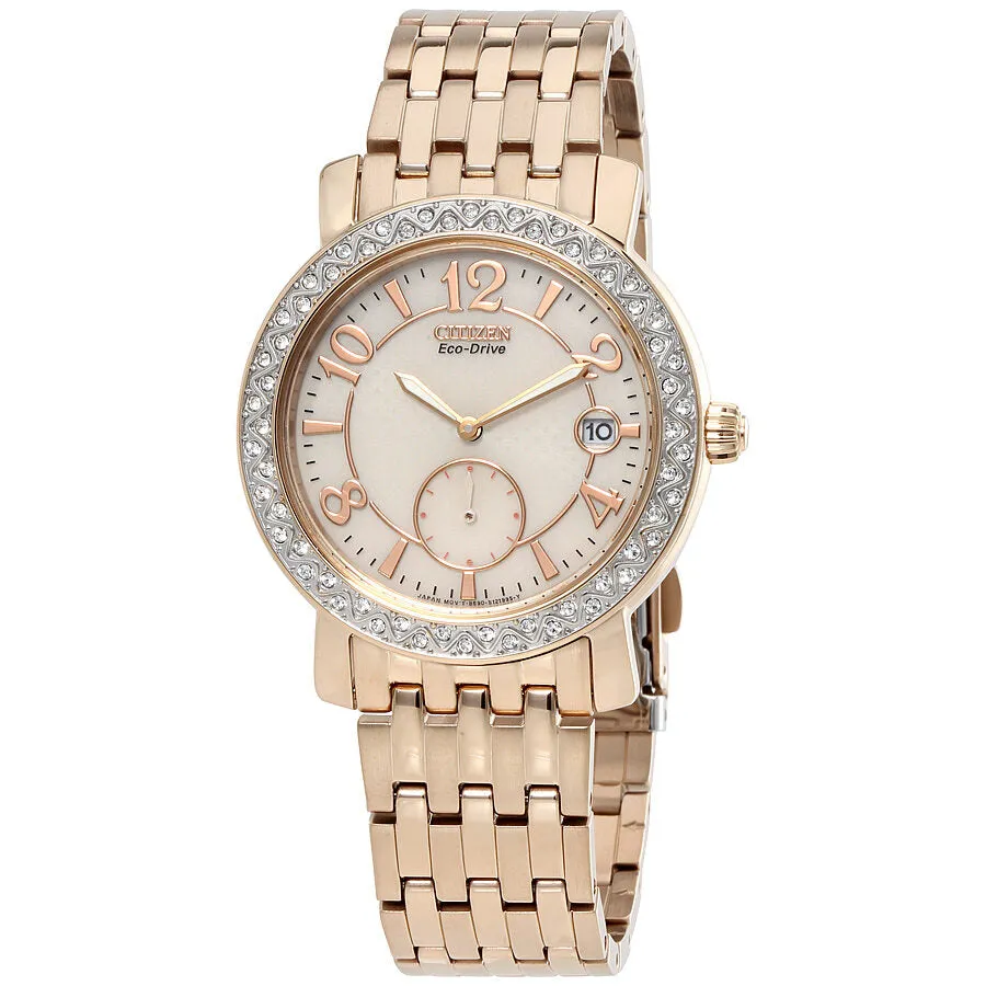 Citizen Eco-Drive Champagne Dial Ladies Watch EV1013-56A