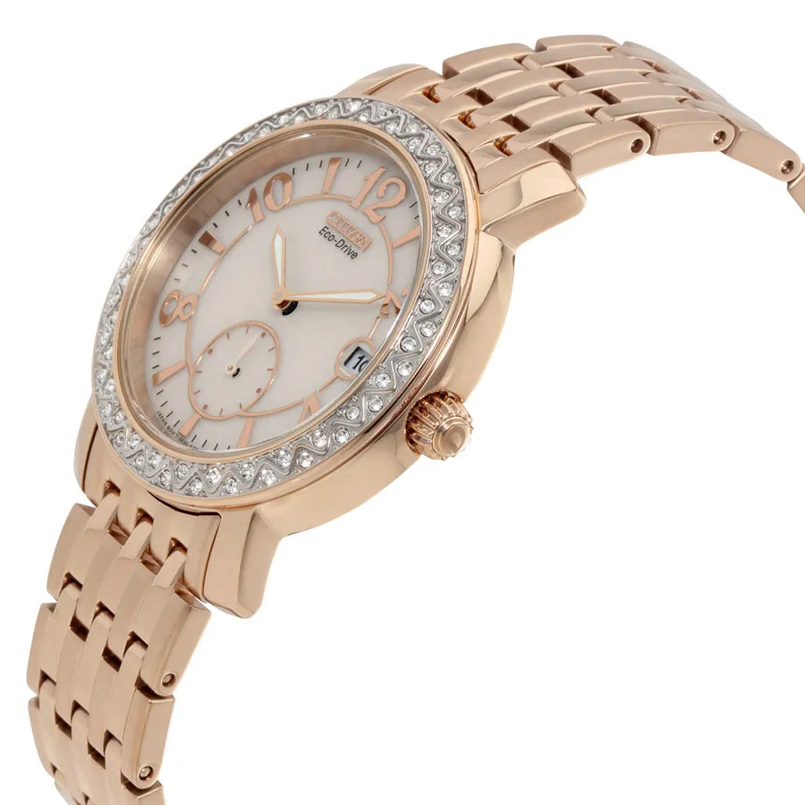 Citizen Eco-Drive Champagne Dial Ladies Watch EV1013-56A