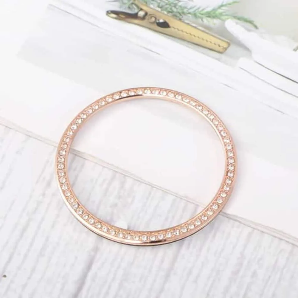 crystal bezel ring adhesive cover for Samsung watch 42mm - Rose Gold
