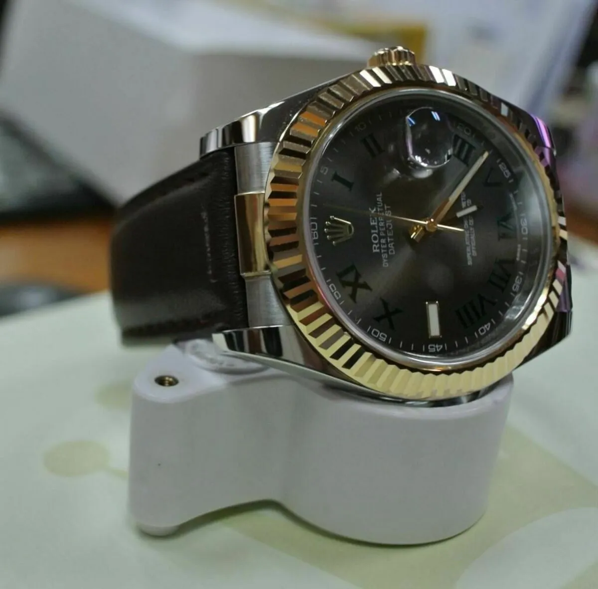 CUSTOM STRAP END LINK PIECE FOR 36MM ROLEX DATEJUST II 116233 116234 TWO TONE