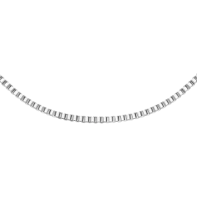 Daniel Wellington Elan Box Chain Necklace Long Silver