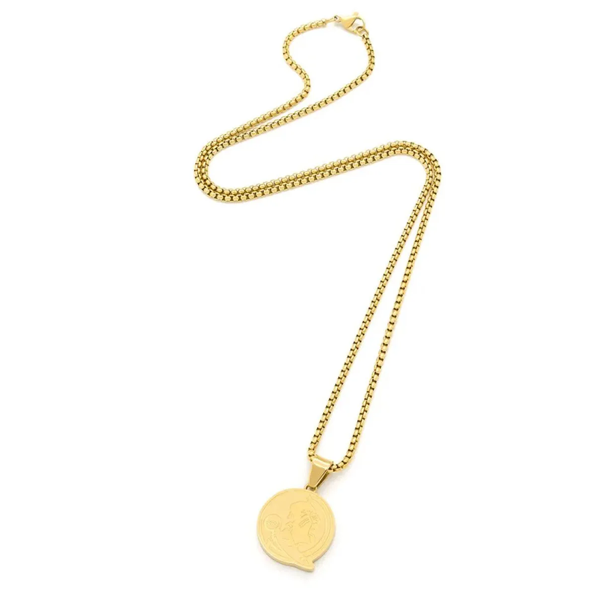 Fandrip Seminole Logo Pendant on 24" Gold Chain Necklace