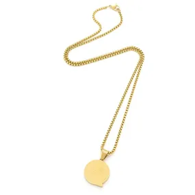 Fandrip Seminole Logo Pendant on 24" Gold Chain Necklace
