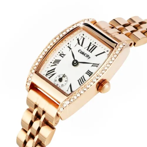 Fashion Retro Classic Roman Crystal Women Watches