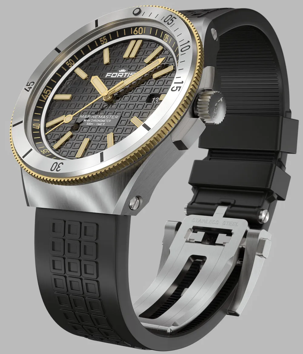 Fortis Marinemaster M 44 Black Resin Gold Limited Edition