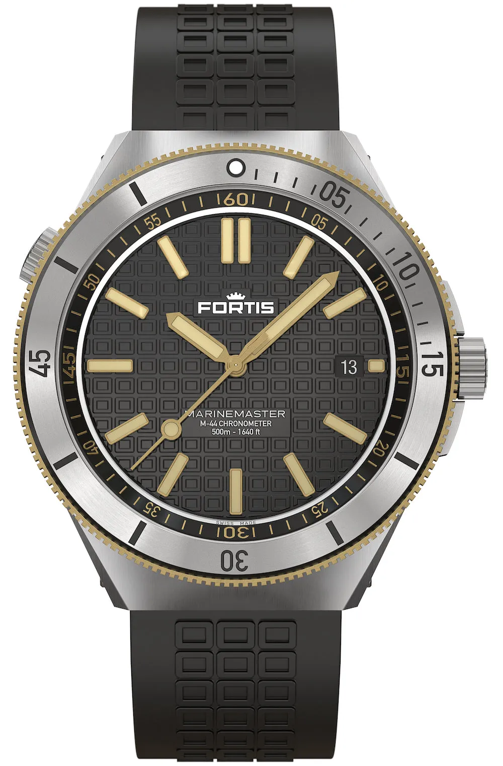 Fortis Marinemaster M 44 Black Resin Gold Limited Edition