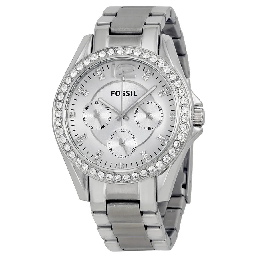 Fossil Riley Multi-Function Silver Dial Ladies Watch ES3202
