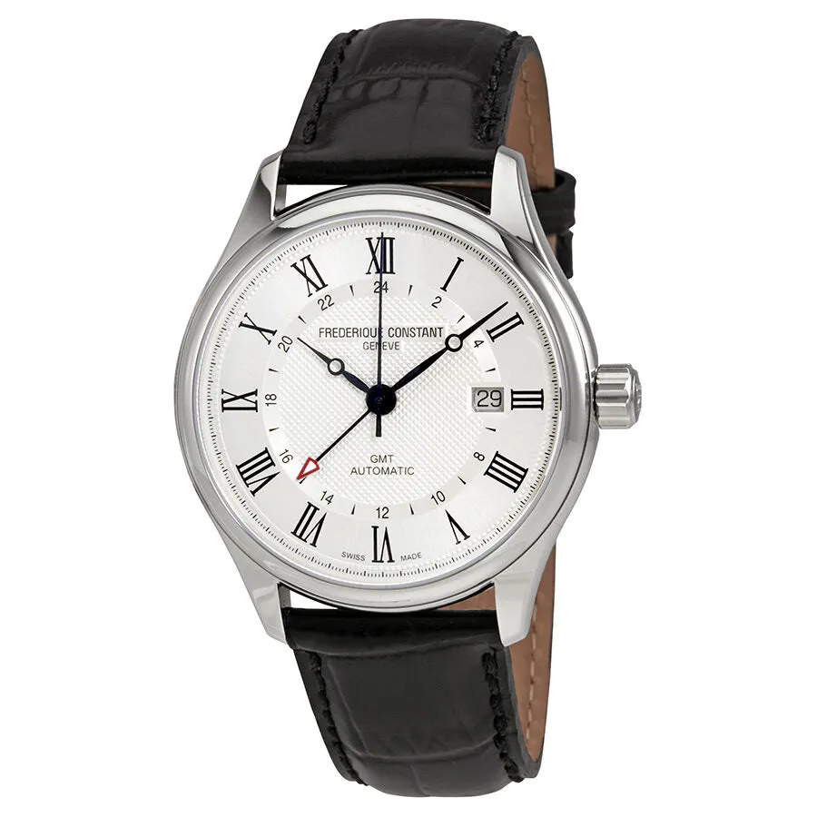 Frederique Constant Classic GMT Automatic Silver Dial Men's Watch FC-350MC5B6