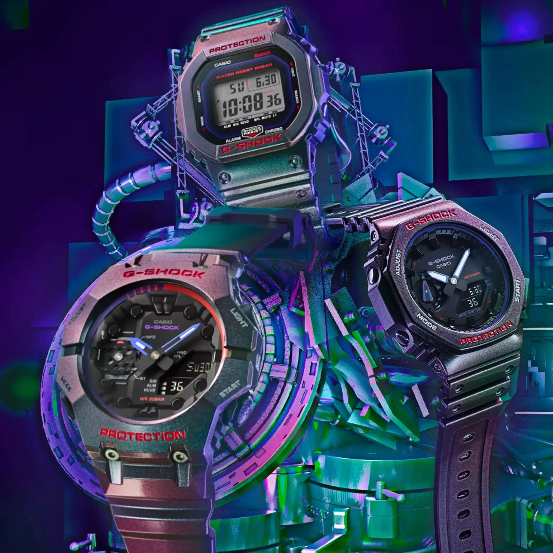 G-Shock Aim High Series - Purple Polarized Watch - GAB001AH-6A
