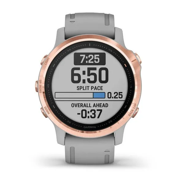 Garmin 010-02159-20 Fēnix® 6S Pro And Sapphire Edition Gray Silicone Strap Unisex Watches