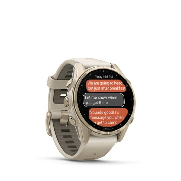 GARMIN Fenix 8 Amoled Sapphire Soft Gold 43mm