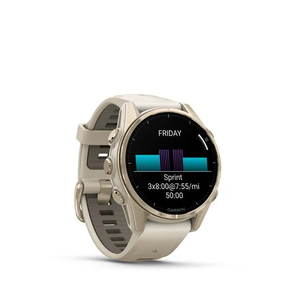 GARMIN Fenix 8 Amoled Sapphire Soft Gold 43mm