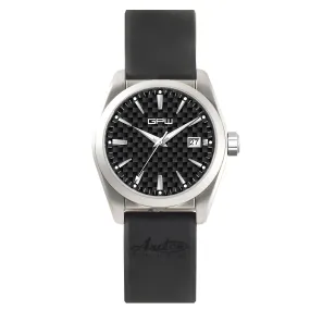 German Military Titanium Watch. GPW Offizier Automatic. 200M W/R. Sapphire Crystal. Black Rubber Strap.