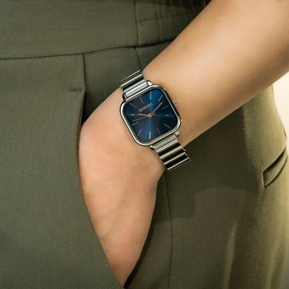 Gregio Aline Watch- Silver/Blue